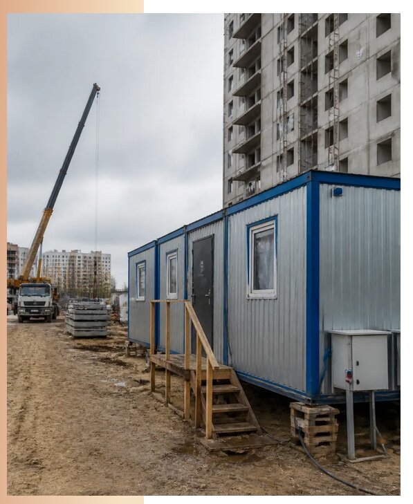 Аренда строительных вагончиков для рабочих в Полысаеве