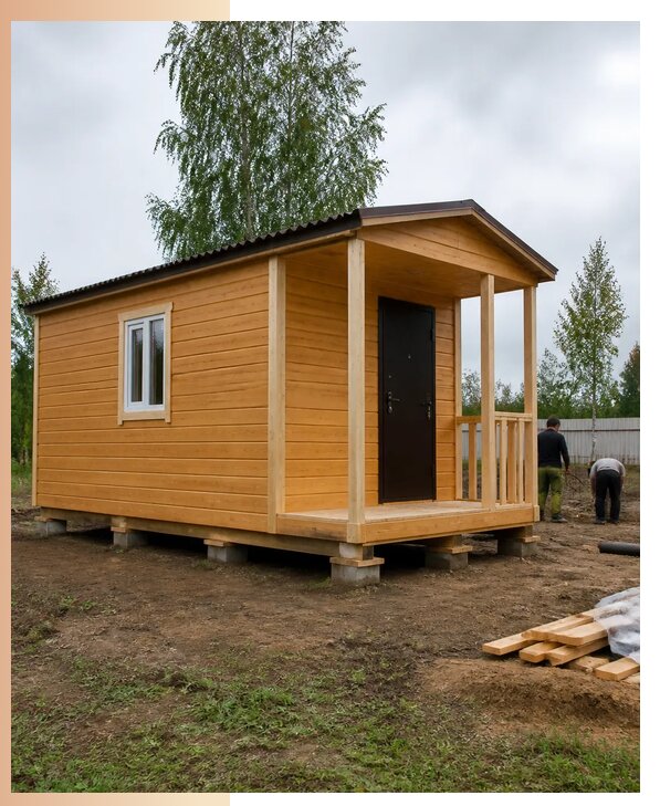 Недорогие дачные домики в Полысаеве с изготовлением и доставкой